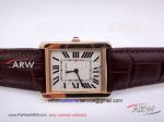Perfect Replica Cartier Tank Rose Gold 27mm Watch For Sale